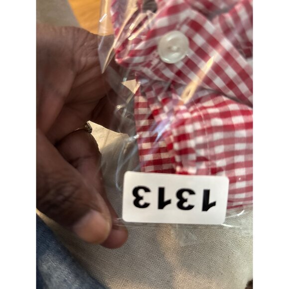 Talbots Kids Red & White Gingham Dress With Matching Bloomer - Picture 7 of 7